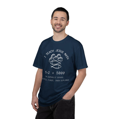 Adult Comfort Colors- I Teach Jesus Math Tee - TorchHill Design