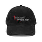 Vintage Corduroy Embroidered Baseball Cap - Immaculate Heart Academy Logo - TorchHill Design