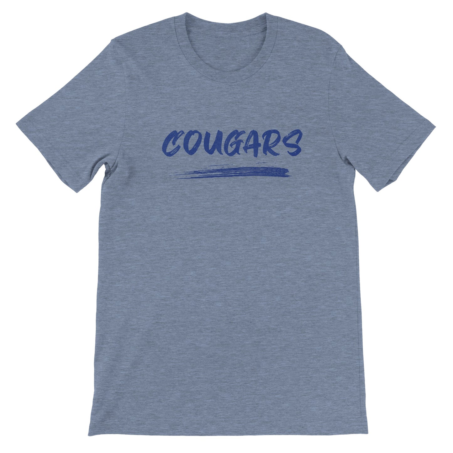 COUGARS Premium Unisex Crewneck T-shirt - TorchHill Design
