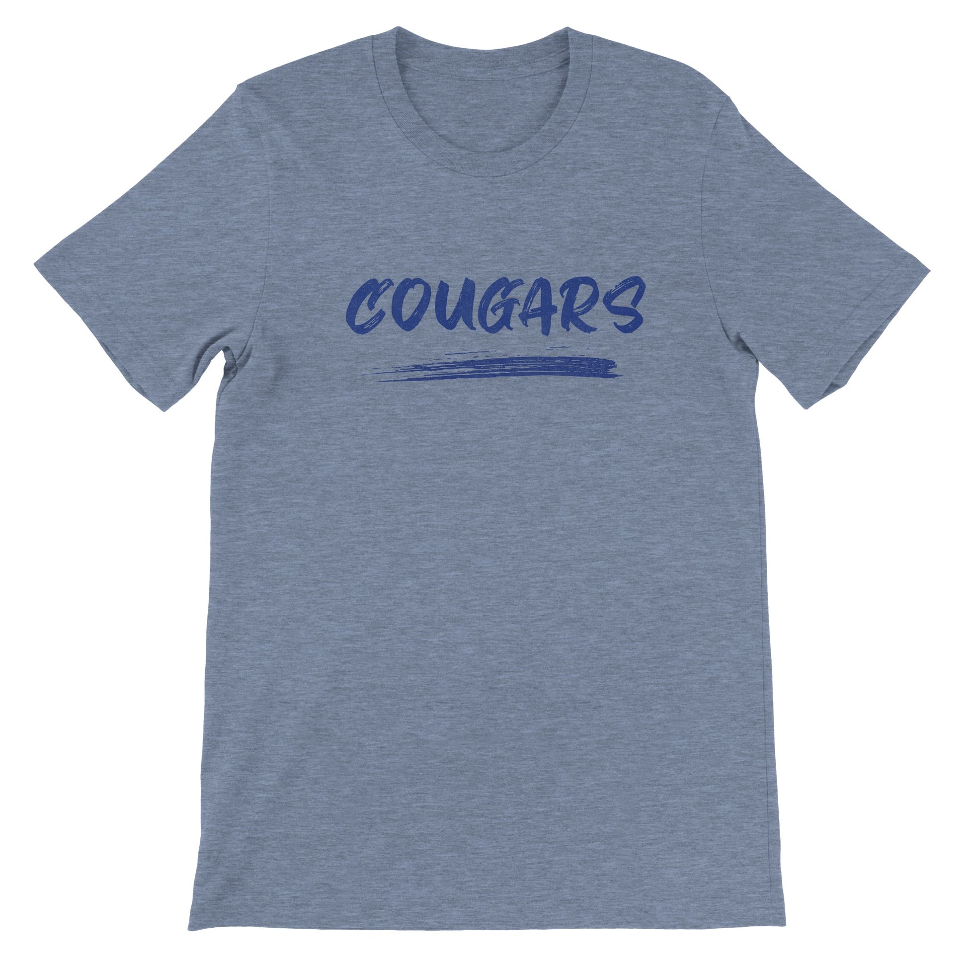 COUGARS Premium Unisex Crewneck T-shirt - TorchHill Design