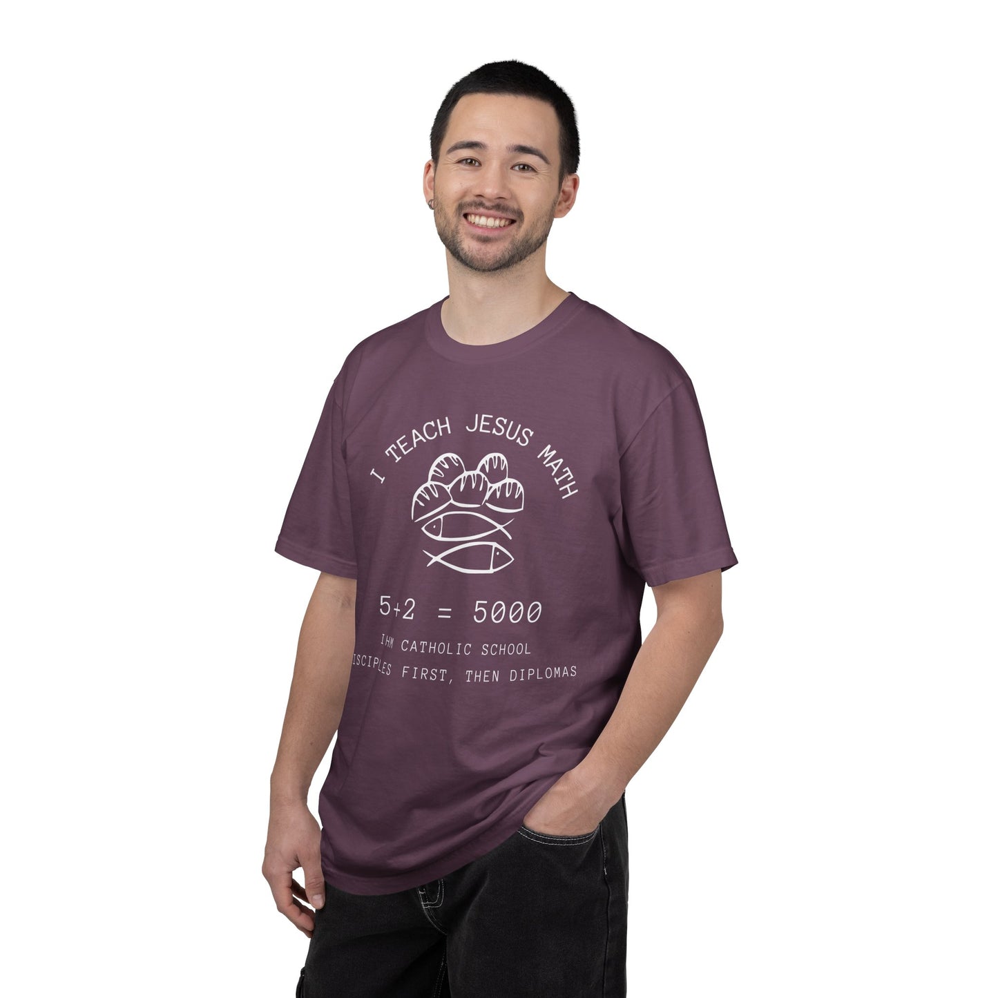 Adult Comfort Colors- I Teach Jesus Math Tee - TorchHill Design