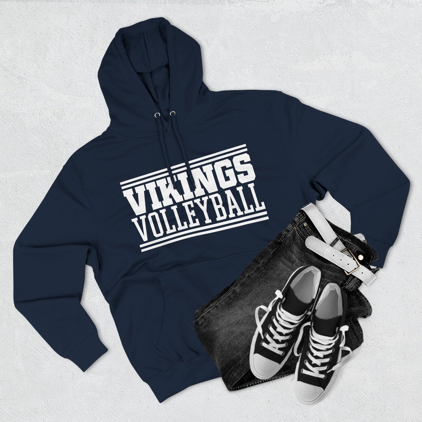 Adult Vikings Volleyball Hoodie - TorchHill Design