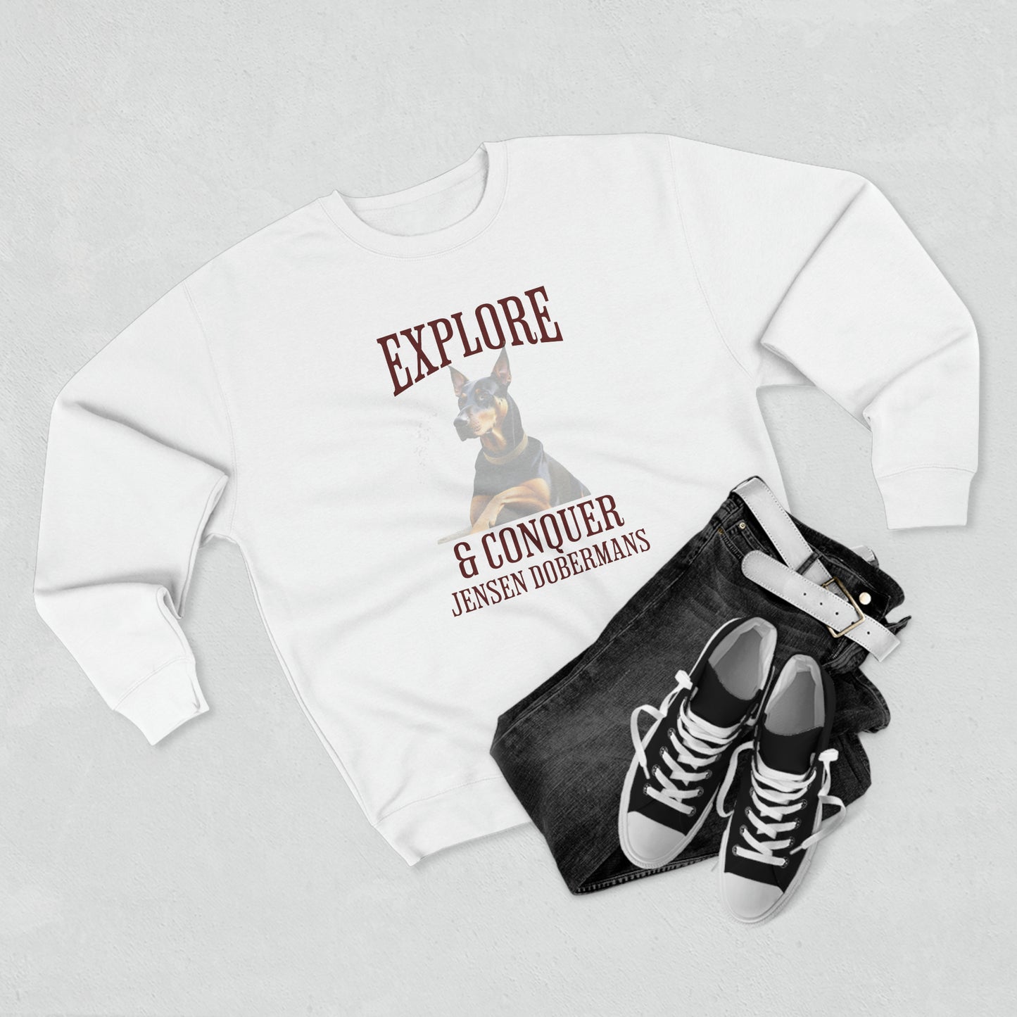 Explore Unisex Premium Crewneck Sweatshirt - TorchHill Design