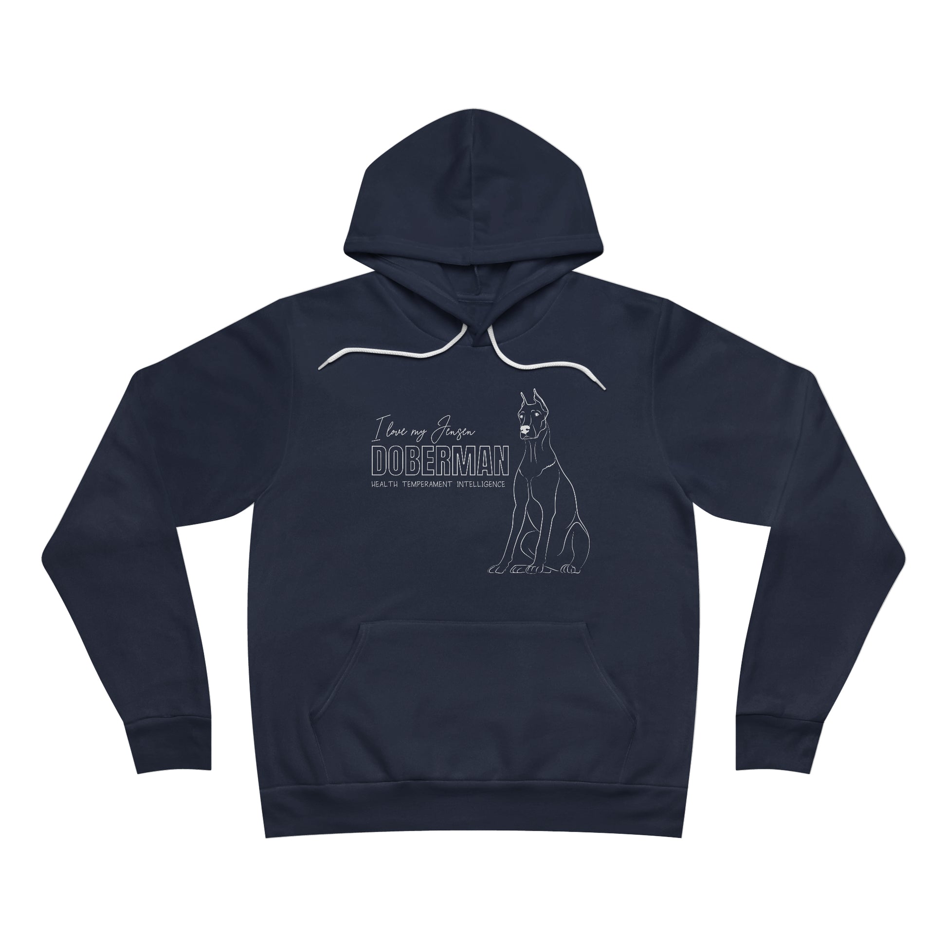 I love my Jensen Doberman Unisex Sponge Fleece Pullover Hoodie - TorchHill Design