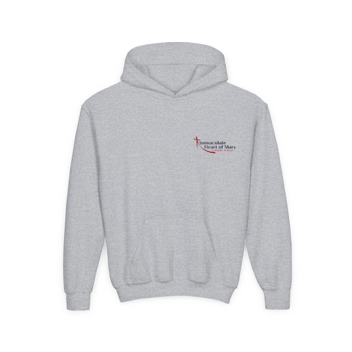 Youth Hoodie — Immaculate Heart of Mary Catholic School Embroidered Logo Sweatshirt - TorchHill Design
