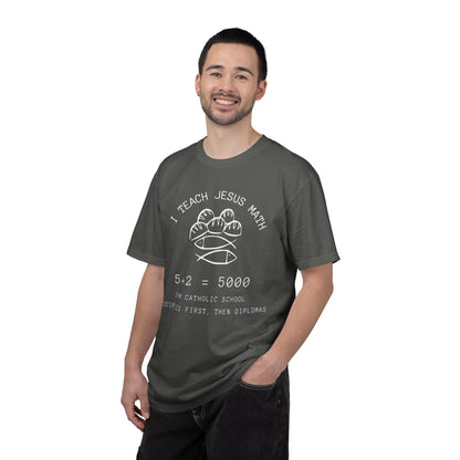 Adult Comfort Colors- I Teach Jesus Math Tee - TorchHill Design