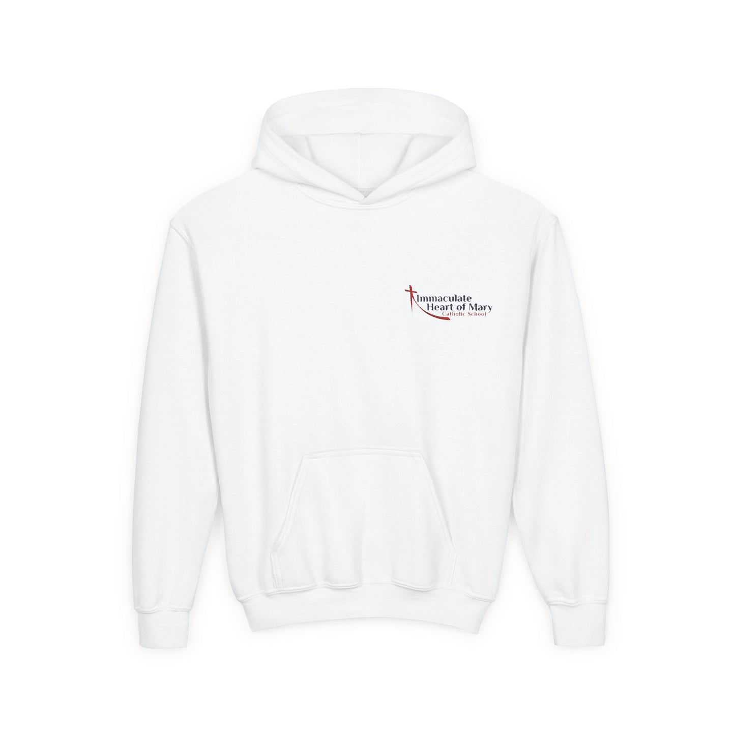 Youth Hoodie — Immaculate Heart of Mary Catholic School Embroidered Logo Sweatshirt - TorchHill Design