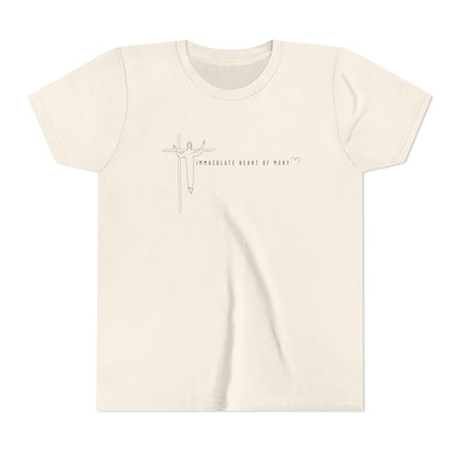 Youth Tee - IHM Parish Cross - TorchHill Design