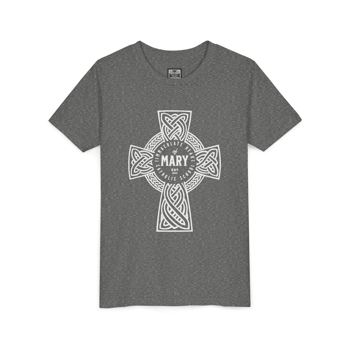 Youth Tee — Celtic Cross IHM Catholic School - TorchHill Design