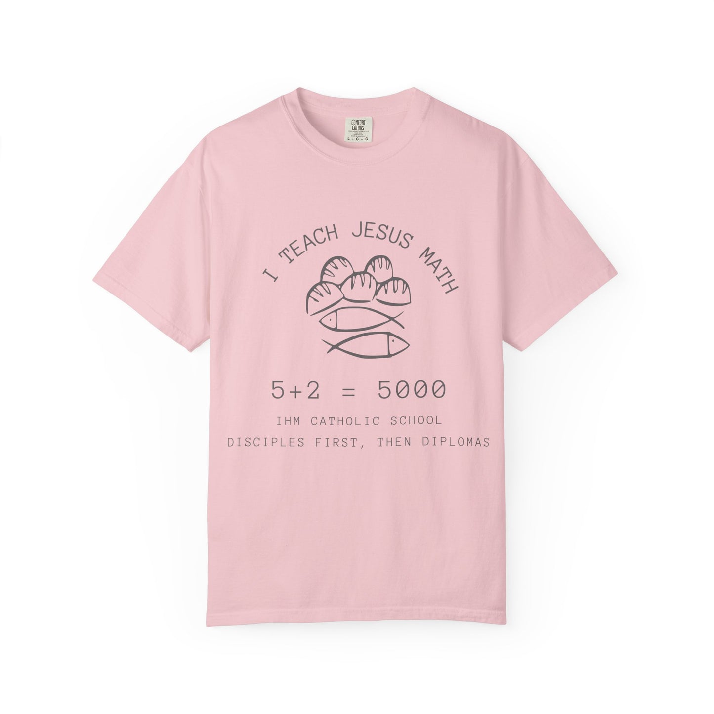 Adult Comfort Colors- I Teach Jesus Math Tee - TorchHill Design