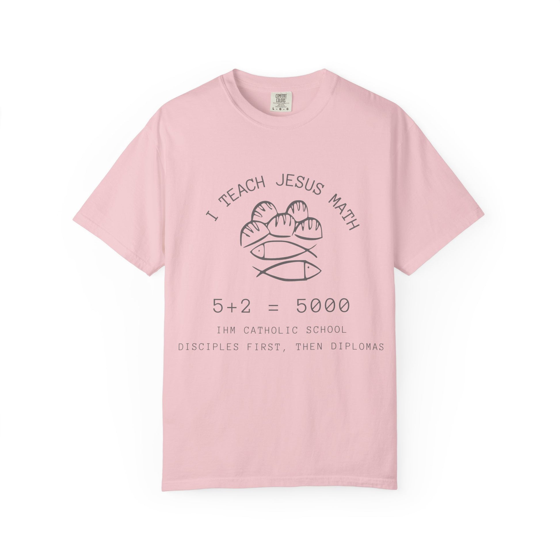 Adult Comfort Colors- I Teach Jesus Math Tee - TorchHill Design