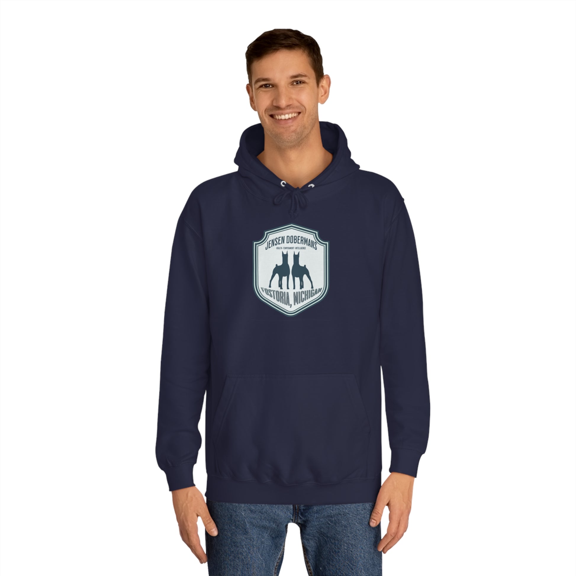 Unisex Double Dobe College Hoodie - TorchHill Design