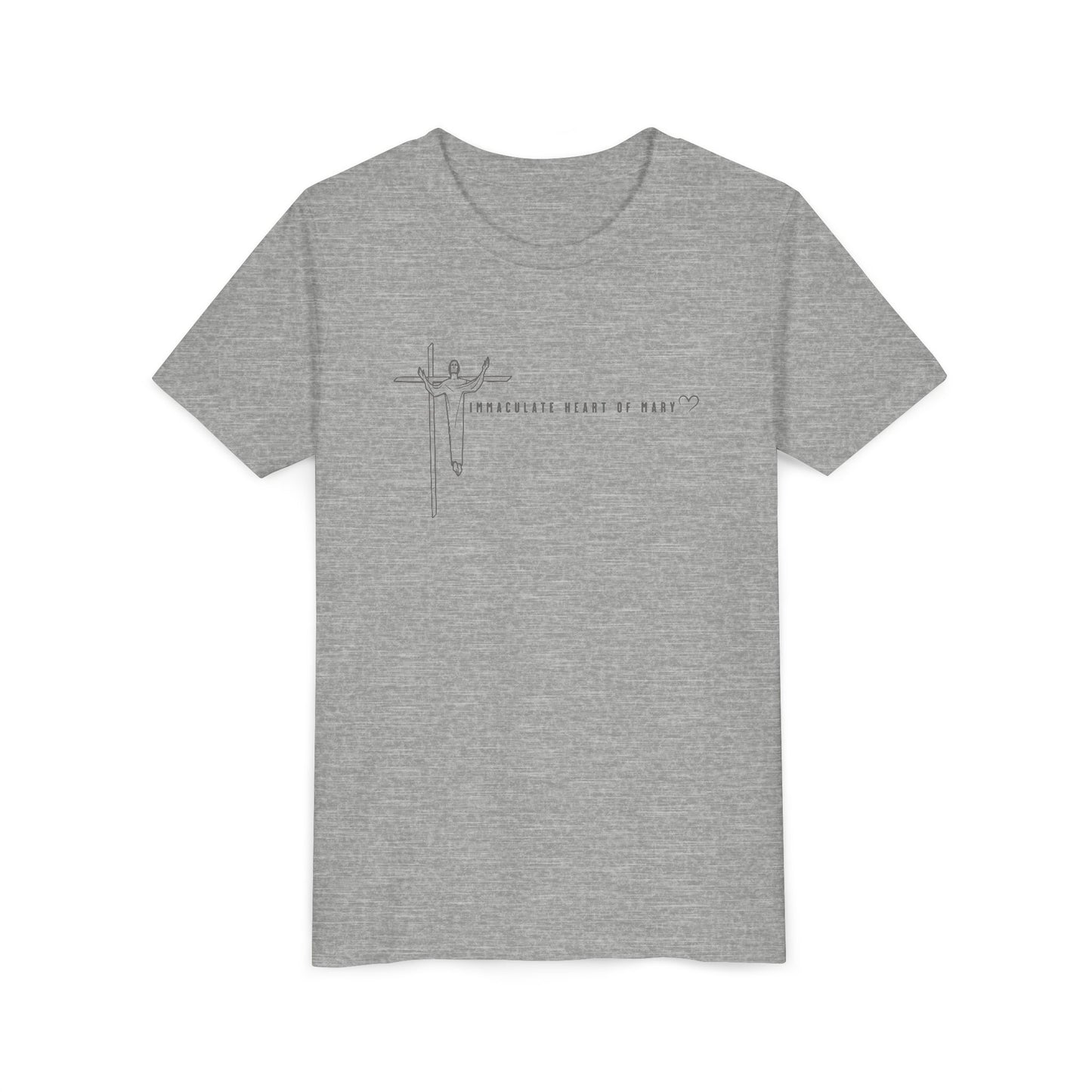 Youth Tee - IHM Parish Cross - TorchHill Design