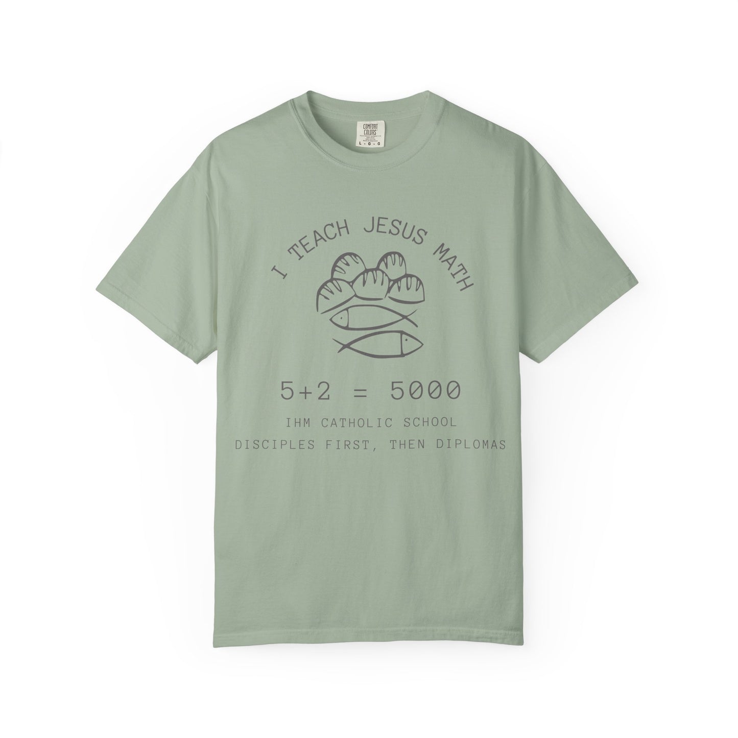 Adult Comfort Colors- I Teach Jesus Math Tee - TorchHill Design