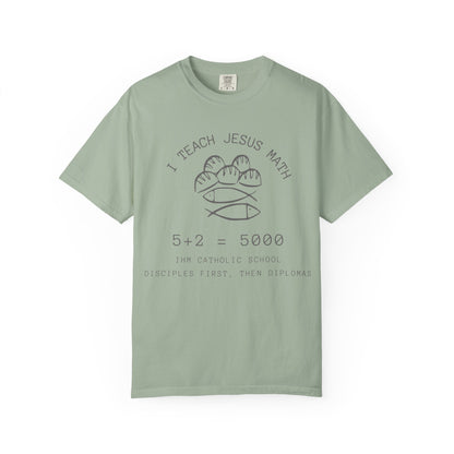 Adult Comfort Colors- I Teach Jesus Math Tee - TorchHill Design