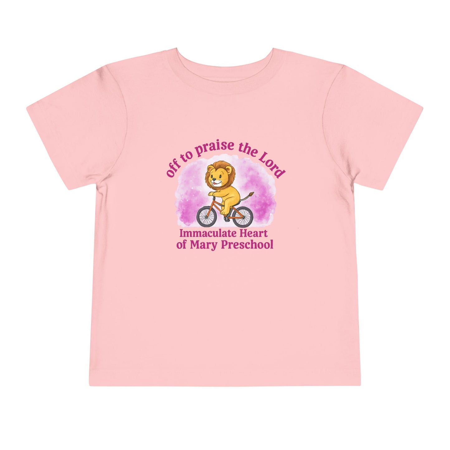 Toddler Tee — "Off to Praise the Lord" Preschool Lion Shirt - TorchHill Design