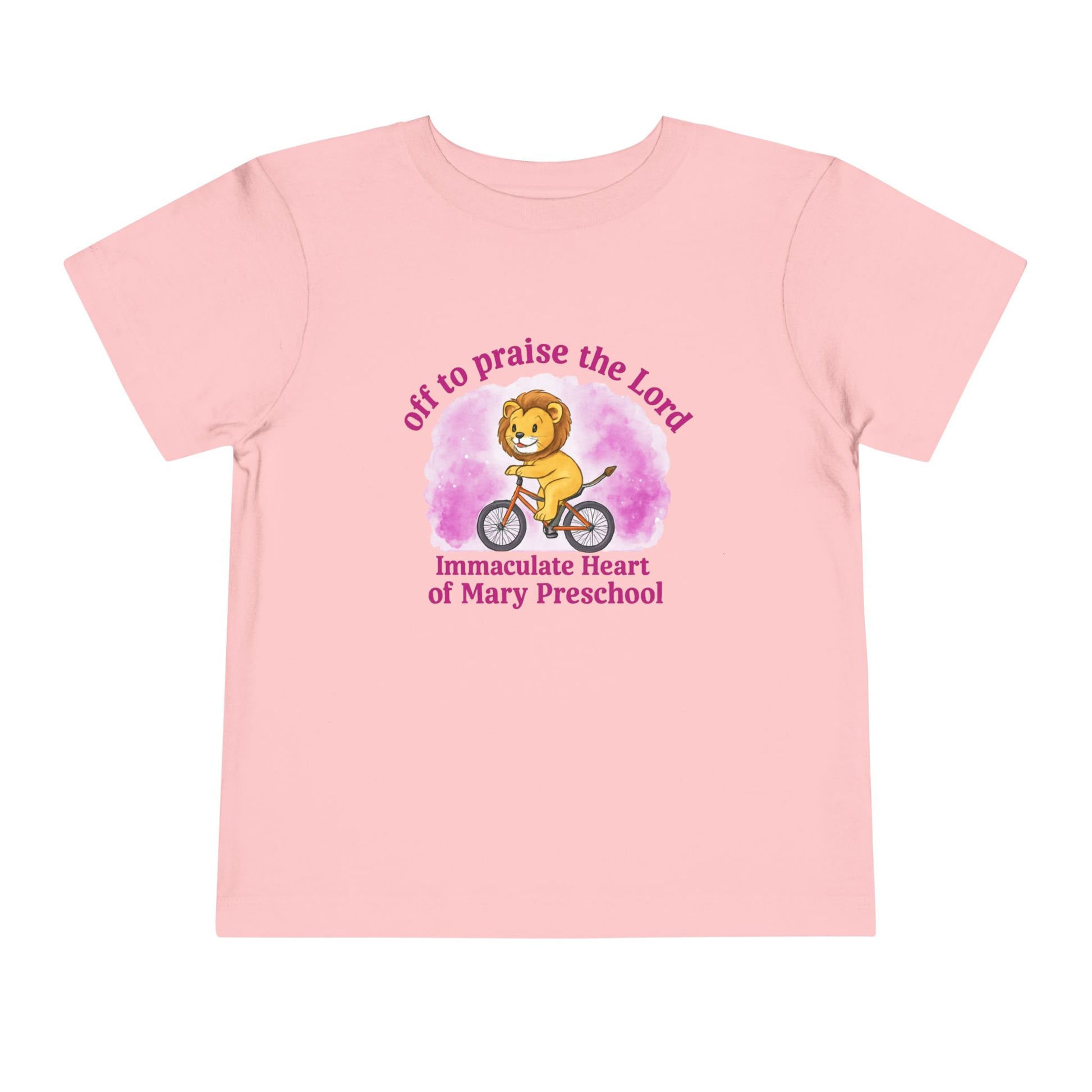 Toddler Tee — "Off to Praise the Lord" Preschool Lion Shirt - TorchHill Design
