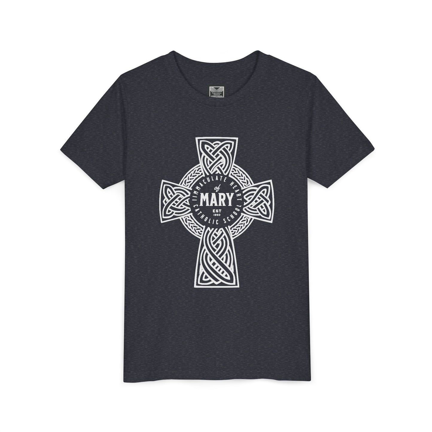 Youth Tee — Celtic Cross IHM Catholic School - TorchHill Design