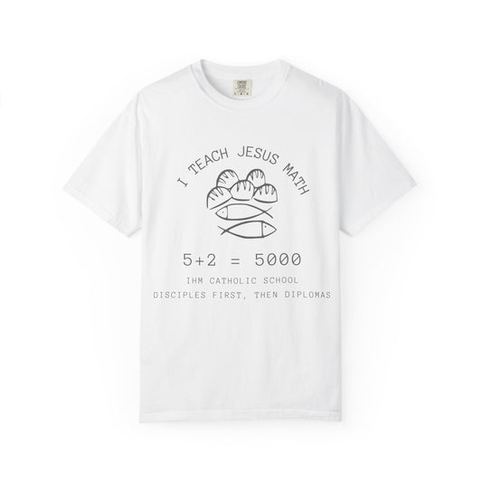 Adult Comfort Colors- I Teach Jesus Math Tee - TorchHill Design