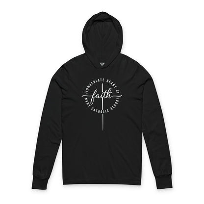 Unisex Faith Hooded Long Sleeve Tee - TorchHill Design