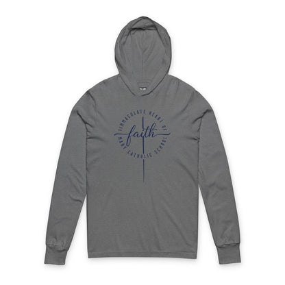Unisex Faith Hooded Long Sleeve Tee - TorchHill Design