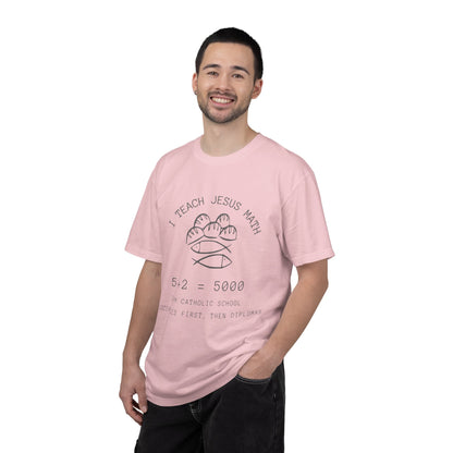 Adult Comfort Colors- I Teach Jesus Math Tee - TorchHill Design