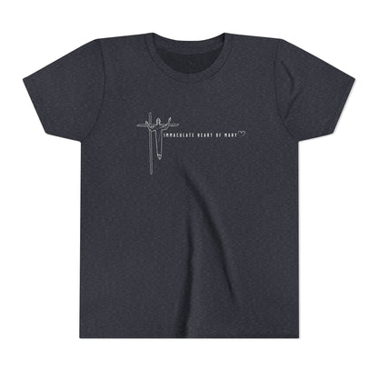 Youth Tee - IHM Parish Cross - TorchHill Design