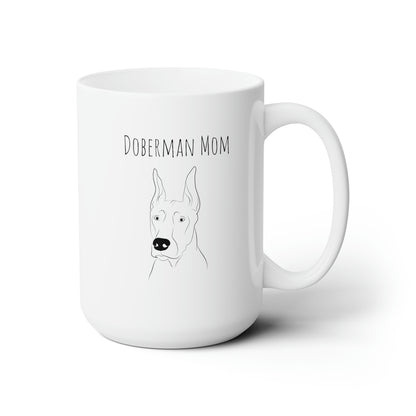 DOBERMAN mom Ceramic Mug 15oz - TorchHill Design