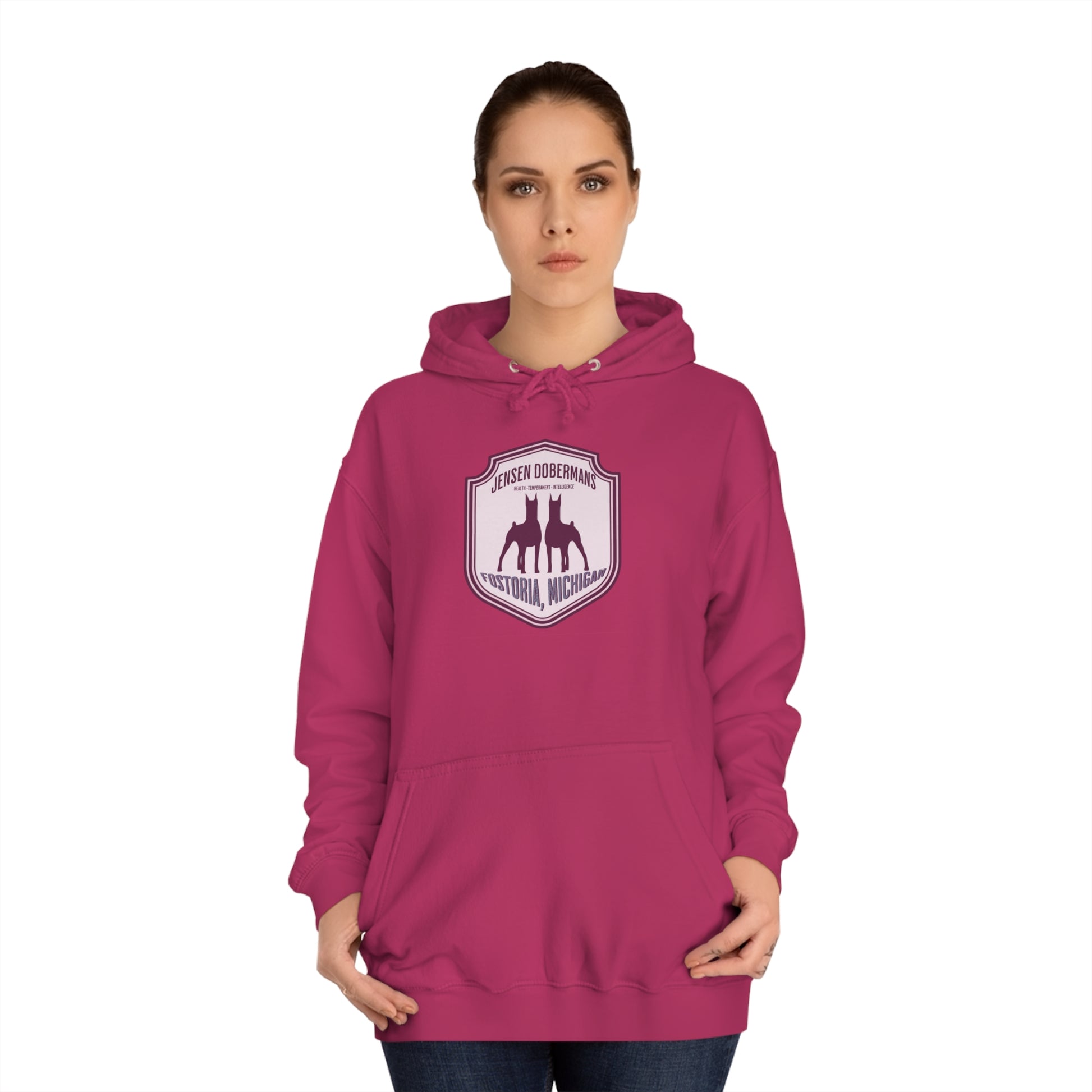 Unisex Double Dobe College Hoodie - TorchHill Design