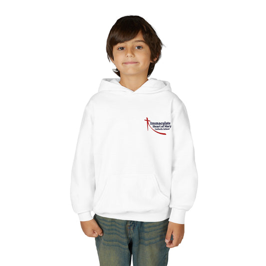 Youth Hoodie — Immaculate Heart of Mary Catholic School Embroidered Logo Sweatshirt