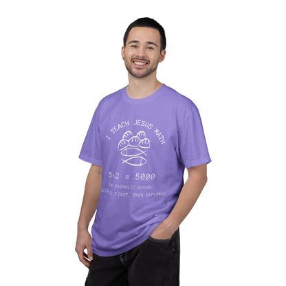 Adult Comfort Colors- I Teach Jesus Math Tee - TorchHill Design