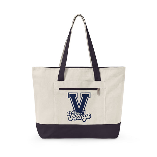 Canvas Tote Bag - Vintage Varsity - TorchHill Design