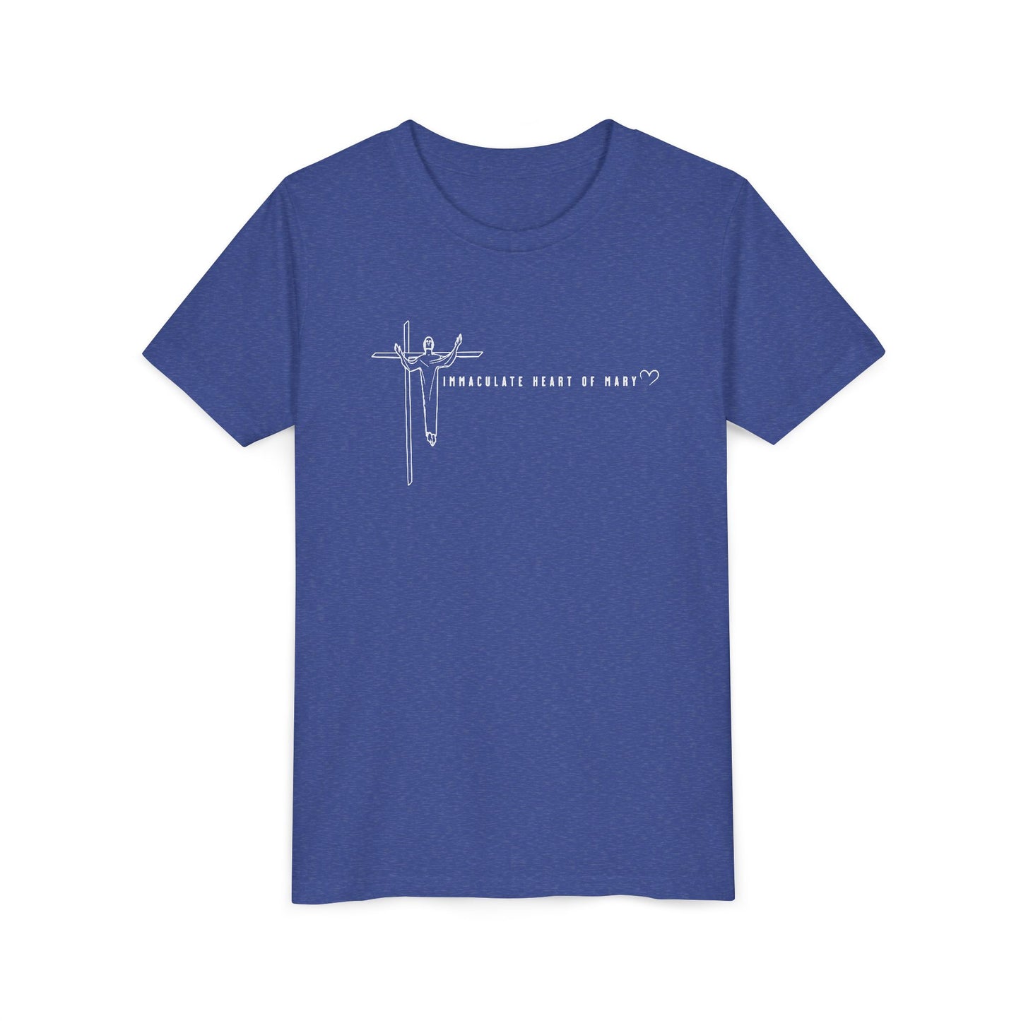 Youth Tee - IHM Parish Cross - TorchHill Design