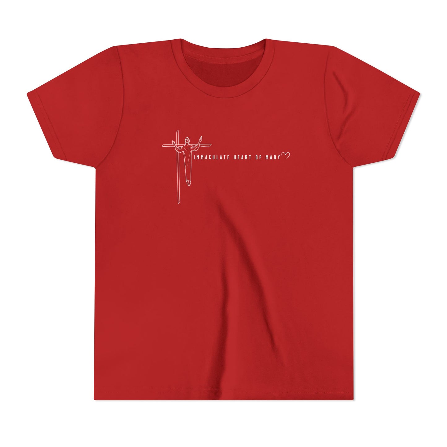 Youth Tee - IHM Parish Cross - TorchHill Design