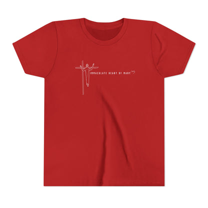 Youth Tee - IHM Parish Cross - TorchHill Design
