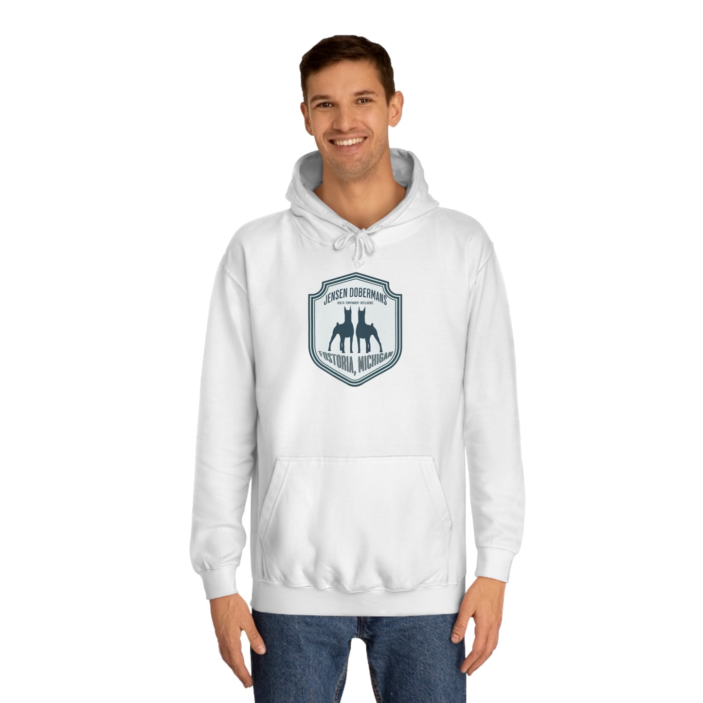 Unisex Double Dobe College Hoodie - TorchHill Design