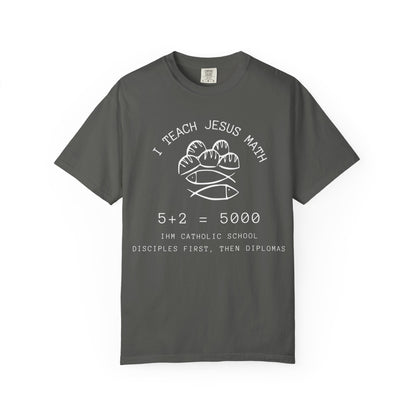 Adult Comfort Colors- I Teach Jesus Math Tee - TorchHill Design
