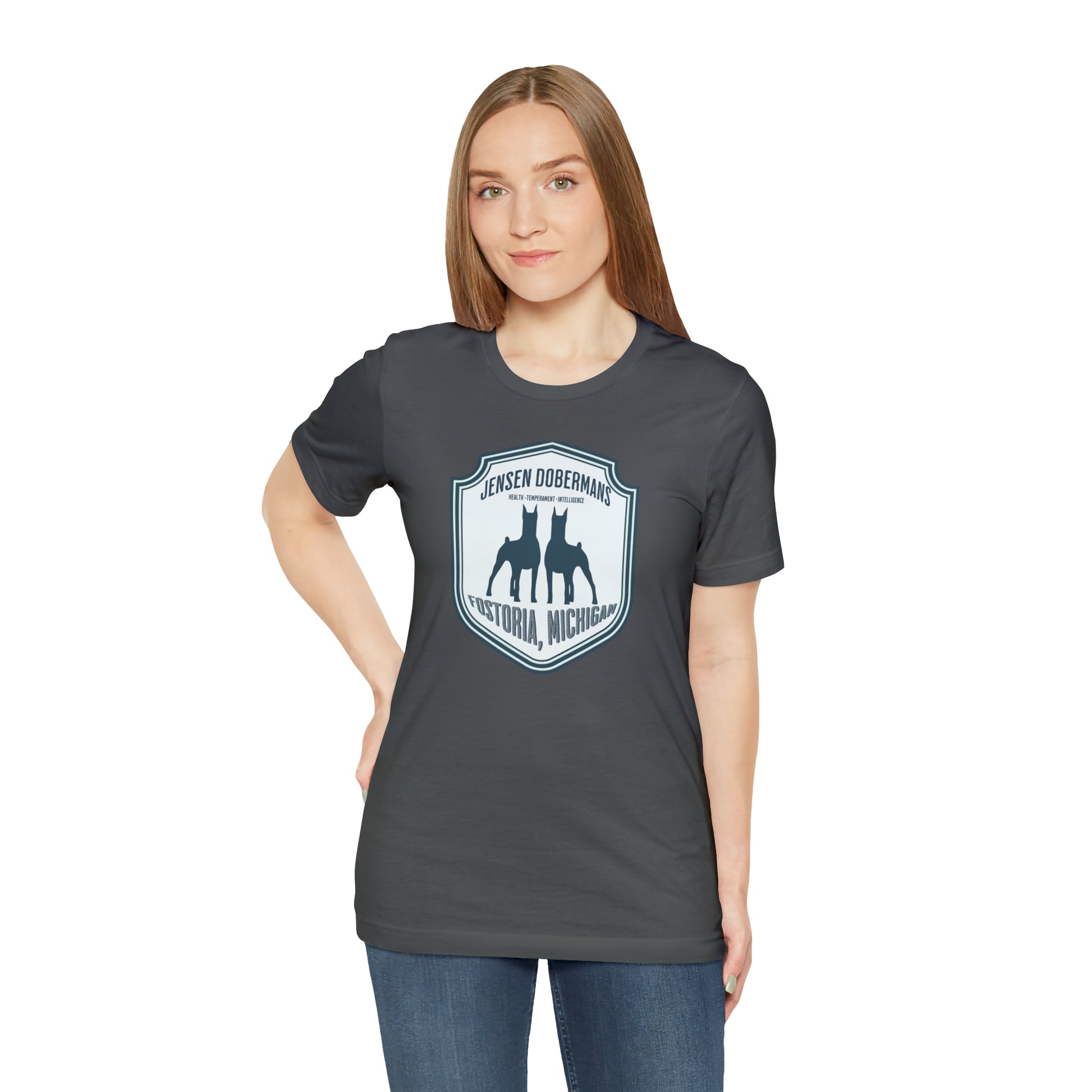 Jensen's Double Dobe Unisex Jersey Short Sleeve Tee - TorchHill Design