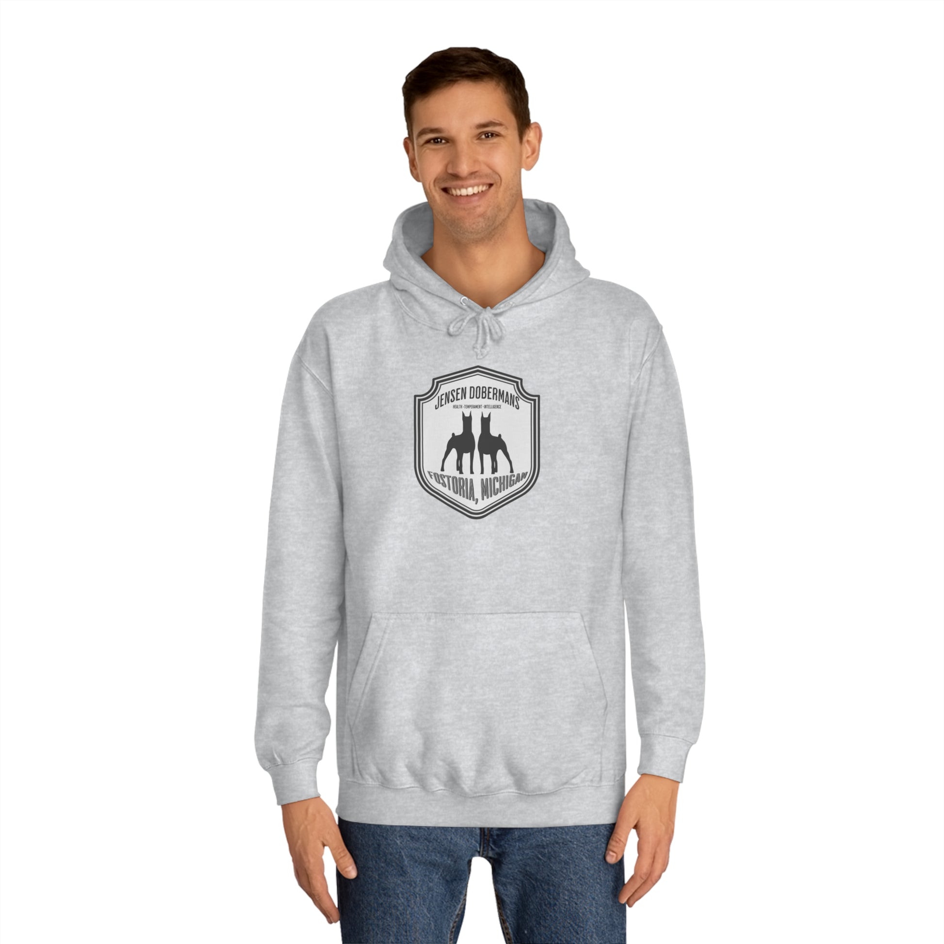 Unisex Double Dobe College Hoodie - TorchHill Design