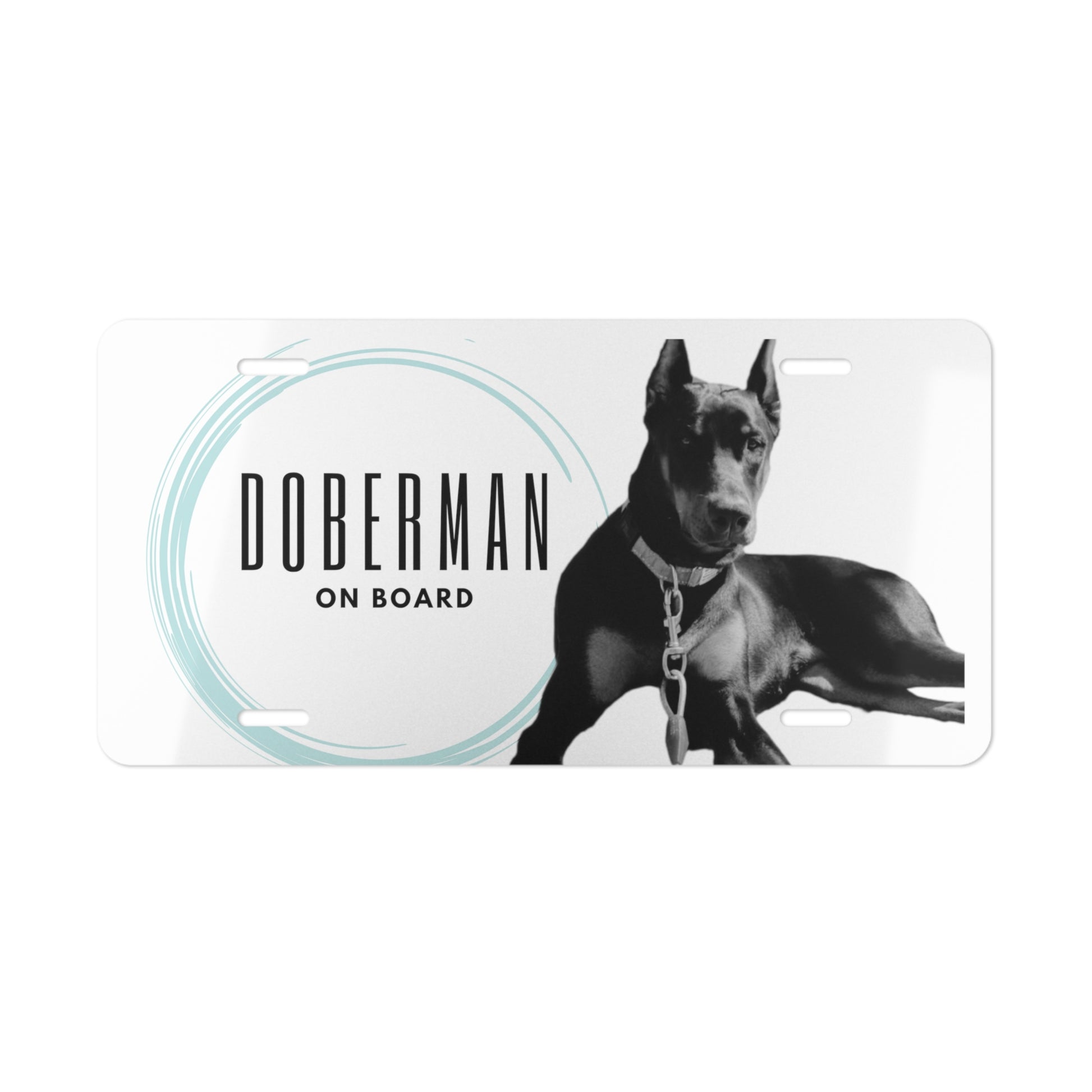 Doberman Vanity Plate - TorchHill Design