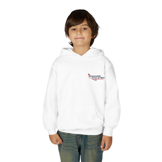 Youth Hoodie — Immaculate Heart of Mary Catholic School Embroidered Logo Sweatshirt - TorchHill Design