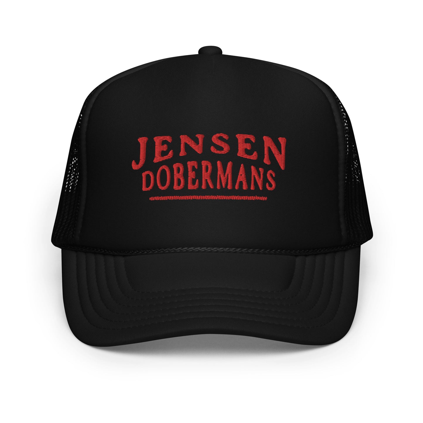 Jensen Dobermans Foam trucker hat - TorchHill Design