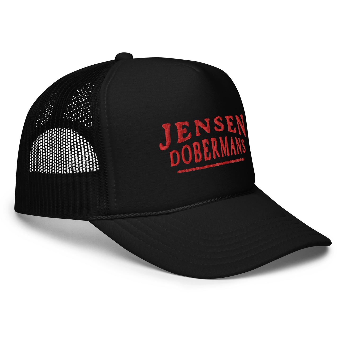 Jensen Dobermans Foam trucker hat - TorchHill Design