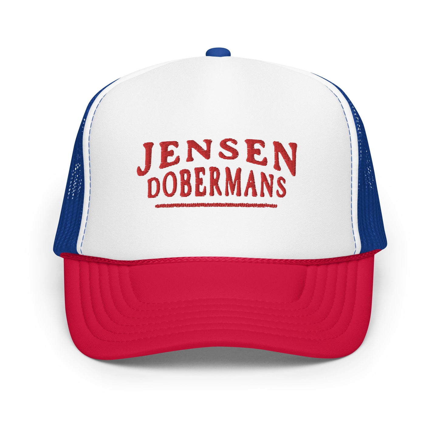 Jensen Dobermans Foam trucker hat - TorchHill Design