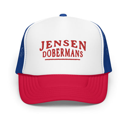 Jensen Dobermans Foam trucker hat - TorchHill Design