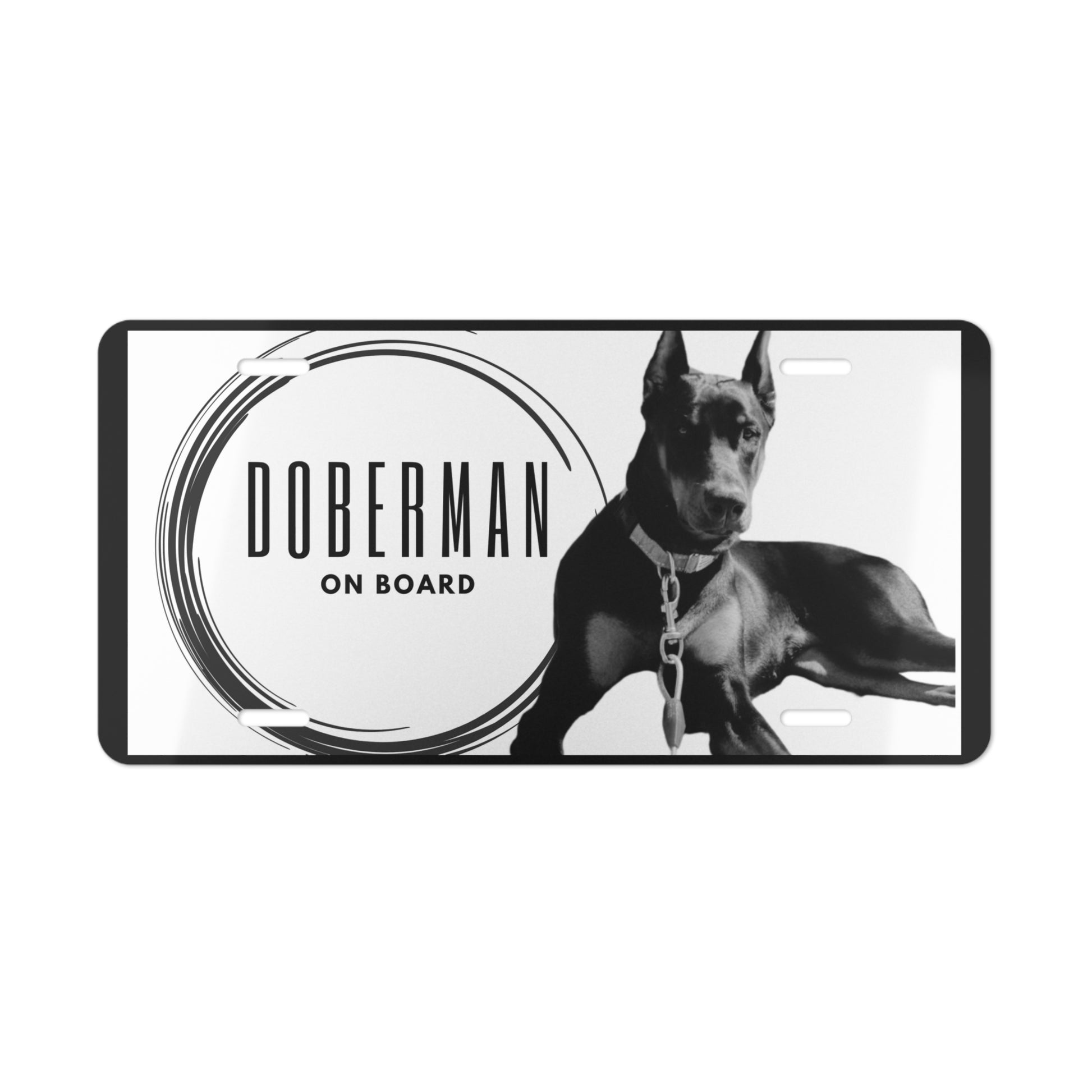 Doberman Vanity Plate - TorchHill Design