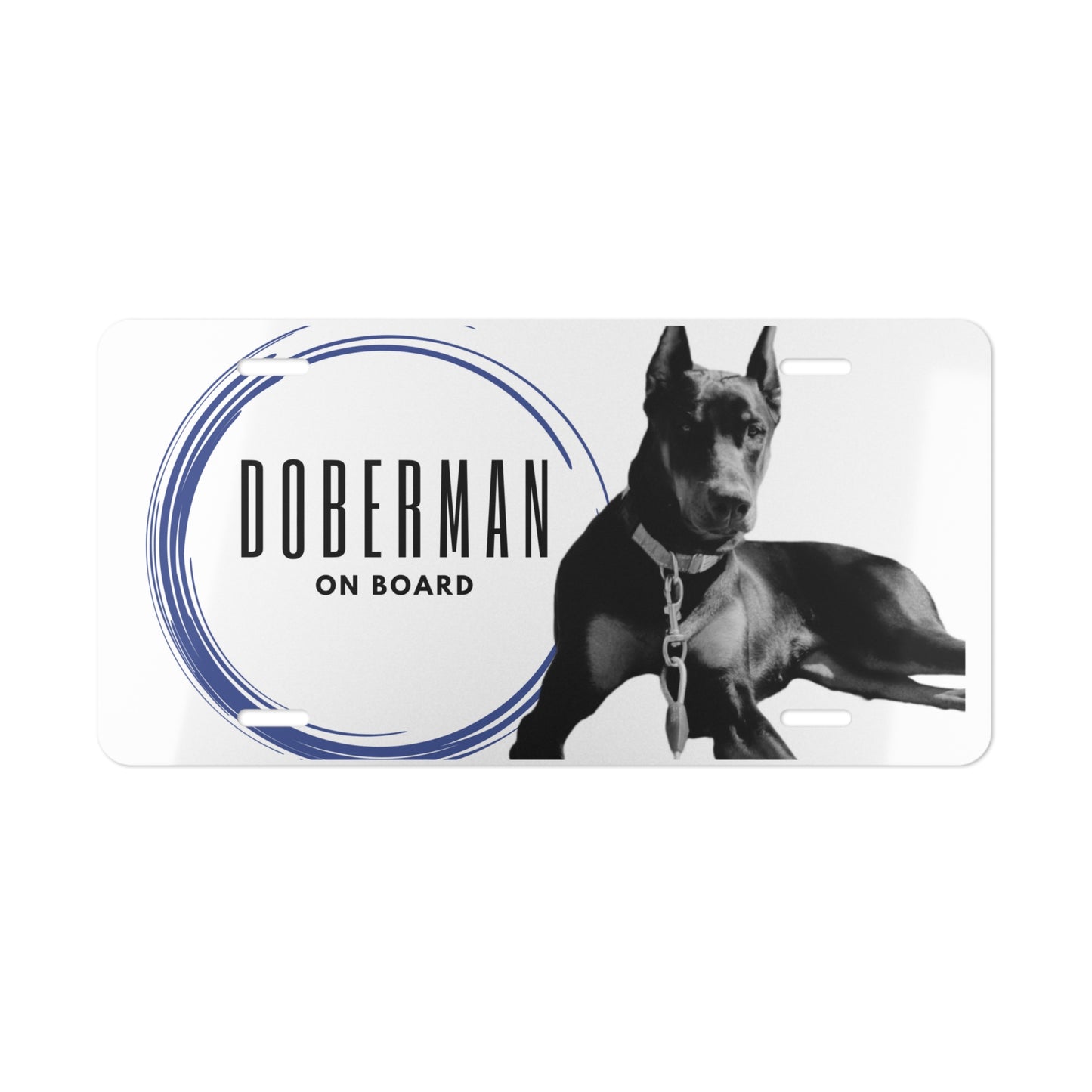 Doberman Vanity Plate - TorchHill Design