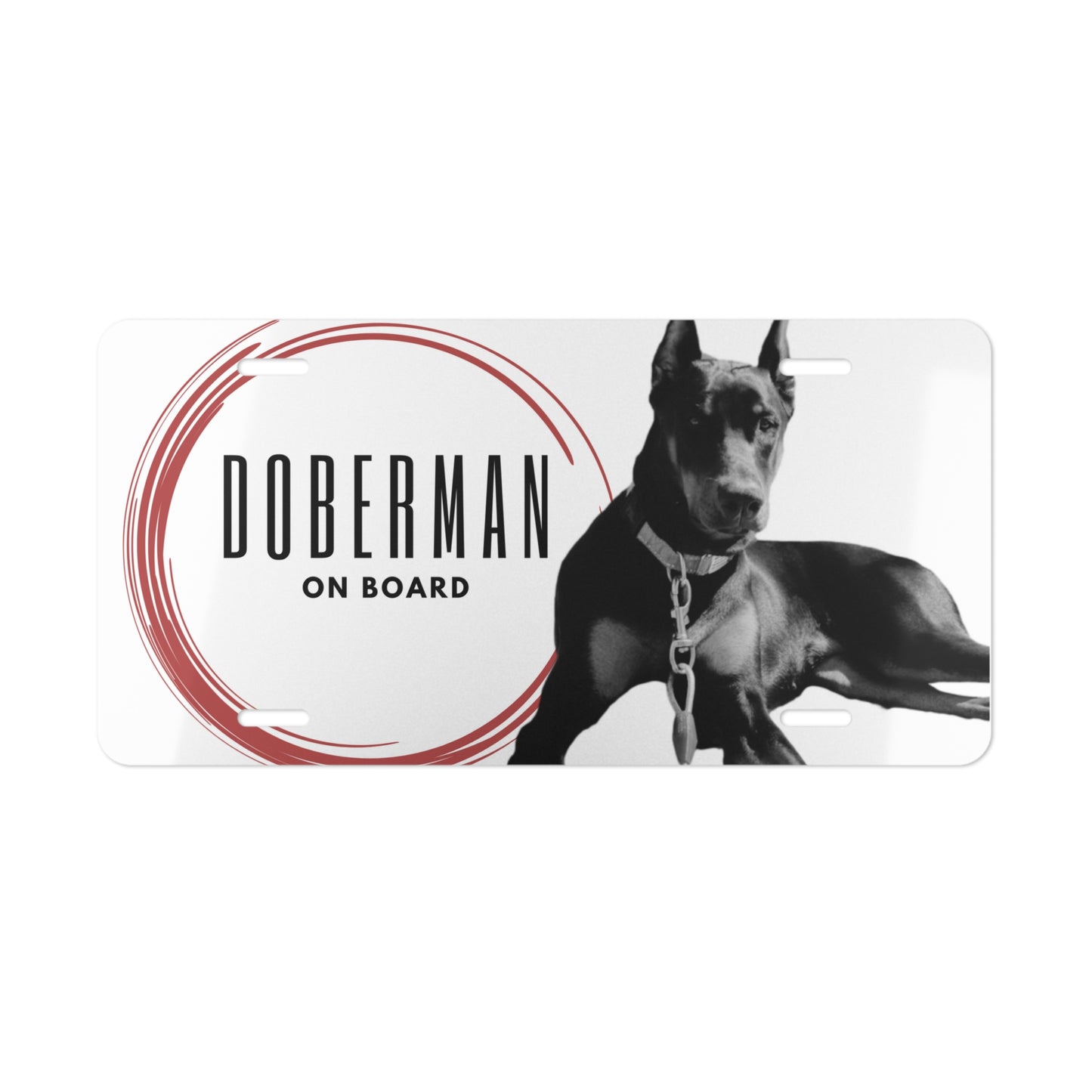 Doberman Vanity Plate - TorchHill Design