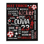 Personalized Soccer Throw Blanket - TorchHill Design