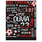 Personalized Soccer Throw Blanket - TorchHill Design